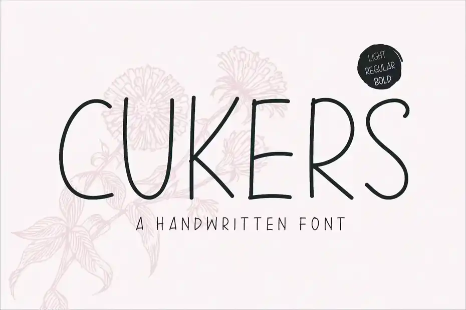دانلود فونت انگلیسی دست نویس Cukers - A Handwritten Font - 10 فونت انگلیسی دست نویس Cukers - A Handwritten Font - 9