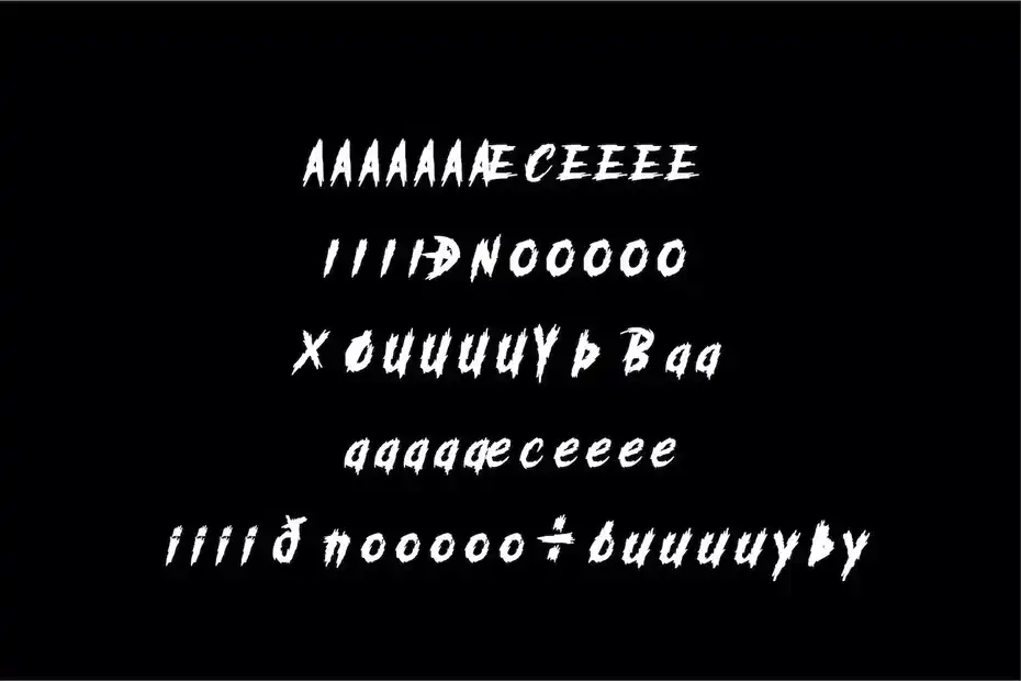 فونت انگلیسی ترسناک Darkmodel Horror Gothic Typeface - 1