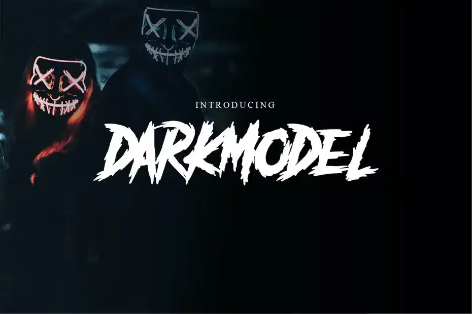 فونت انگلیسی ترسناک Darkmodel Horror Gothic Typeface - 7