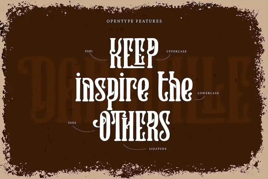 دانلود فونت انگلیسی کلاسیک Darkville | Classic Vintage Font - 4 فونت انگلیسی کلاسیک Darkville | Classic Vintage Font - 3