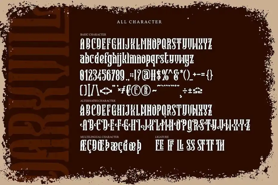 دانلود فونت انگلیسی کلاسیک Darkville | Classic Vintage Font - 8 فونت انگلیسی کلاسیک Darkville | Classic Vintage Font - 7