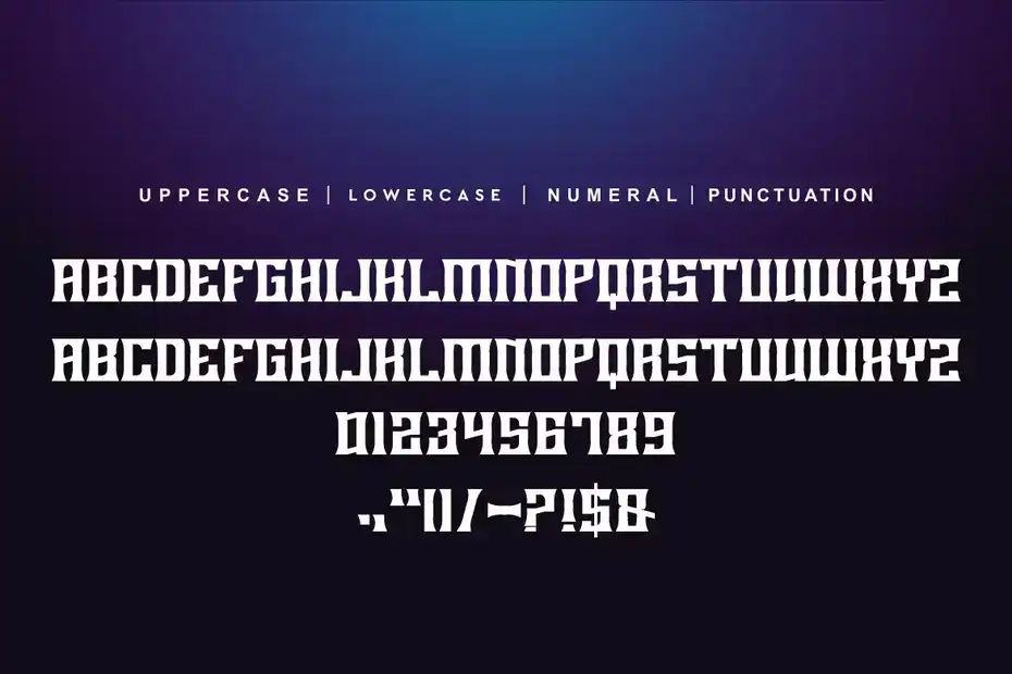 فونت انگلیسی گیمینگ Dasner Gaming - 7
