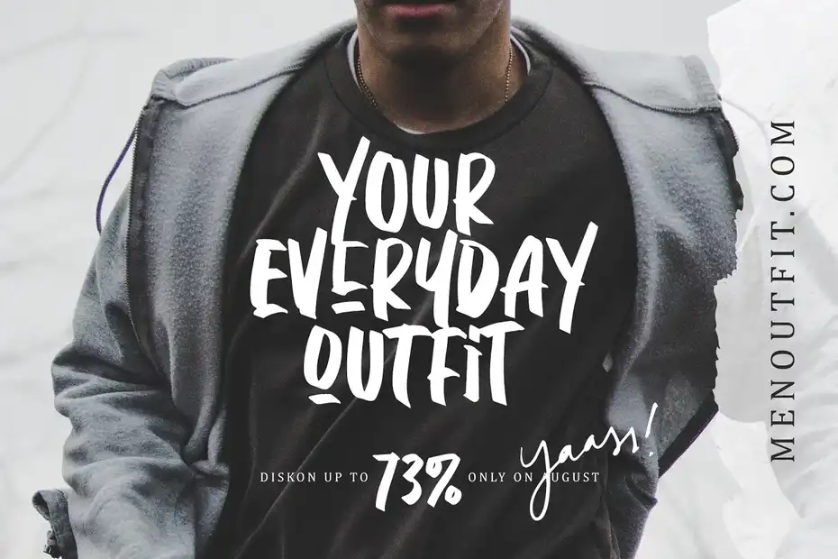 فونت انگلیسی دست نویس Daviton SVG - Freestyle Font - 1