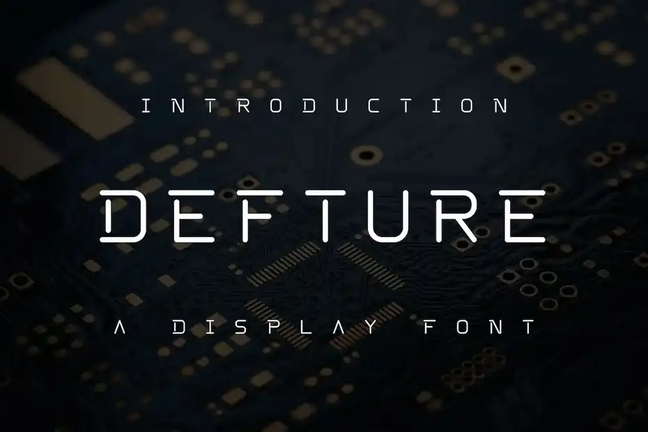 فونت انگلیسی مدرن Defture Font - 1