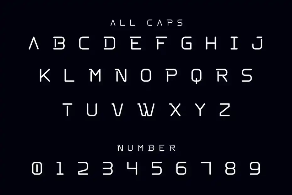 فونت انگلیسی مدرن Defture Font - 5