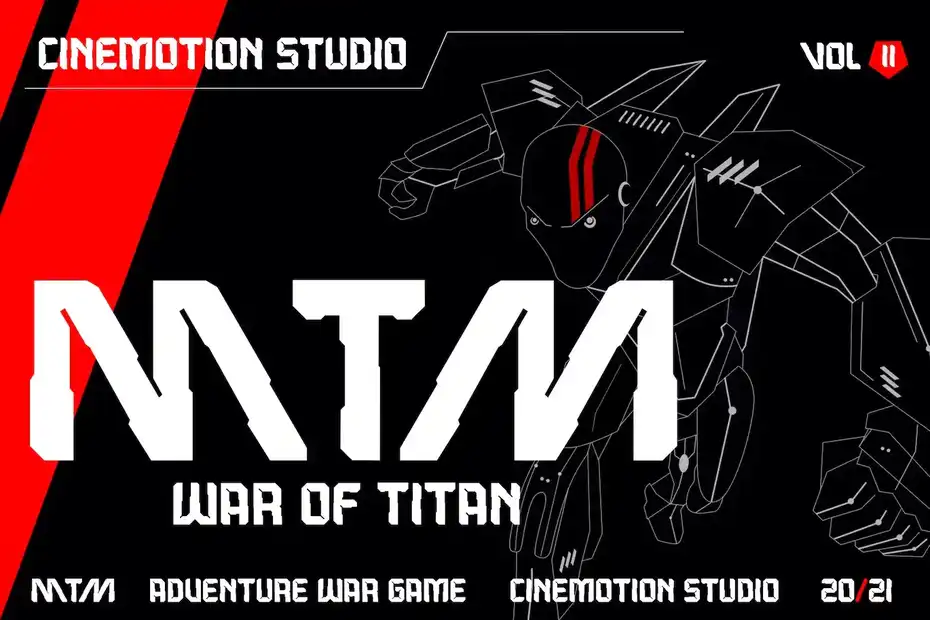 فونت انگلیسی گیمینگ Devans - Scifi Game Font - 9