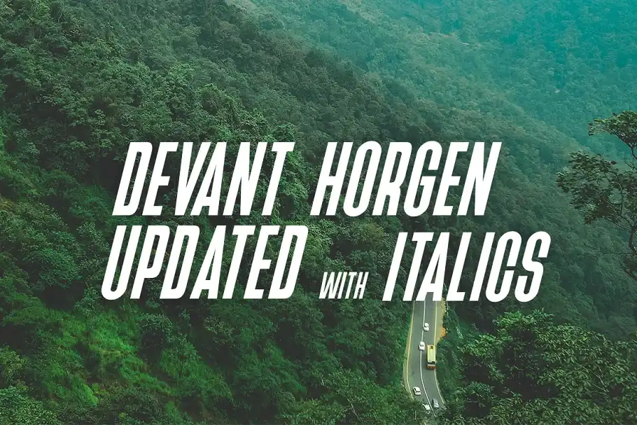 فونت انگلیسی مدرن Devant Horgen - Modern Typeface v3.0 - 5