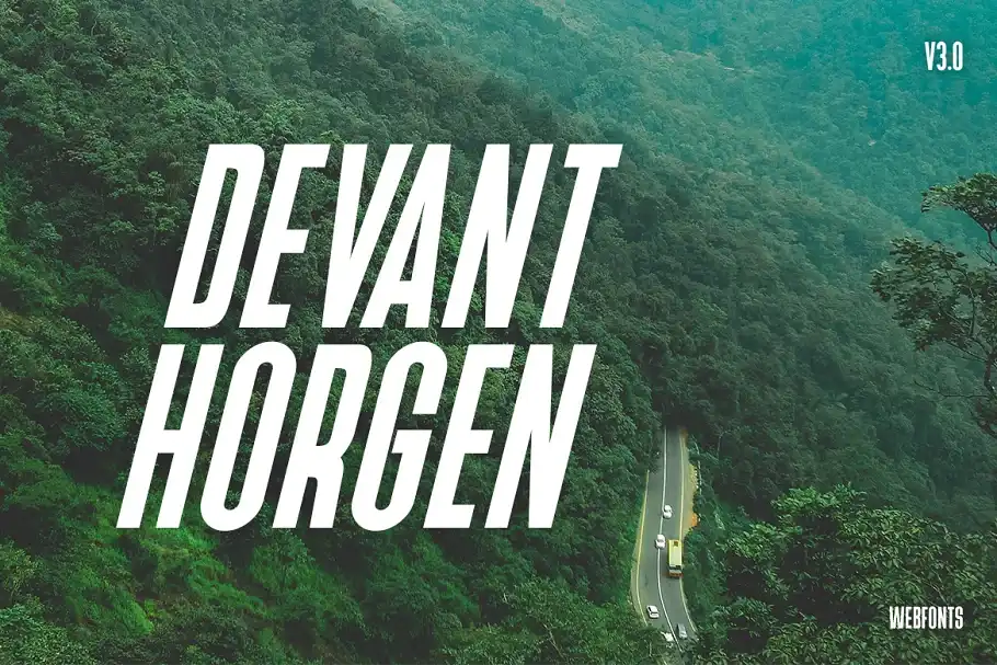 فونت انگلیسی مدرن Devant Horgen - Modern Typeface v3.0 - 7