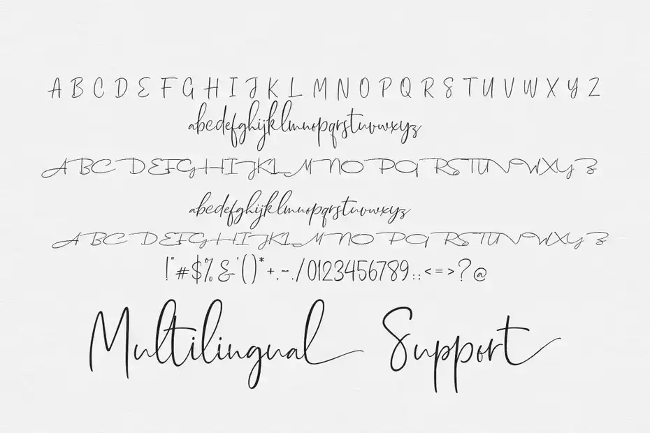فونت انگلیسی به سبک امضا Dhanikans Signature - 1