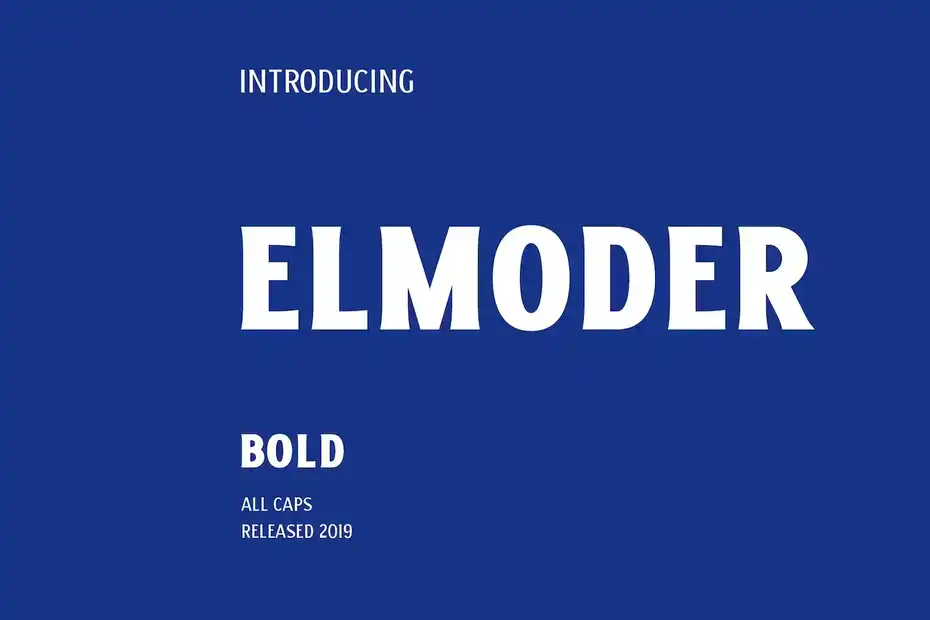 دانلود فونت ساده ELMODER BOLD
