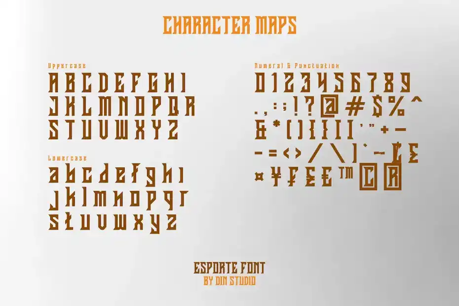فونت انگلیسی کلاسیک Esporte-Classic Sport Font - 5