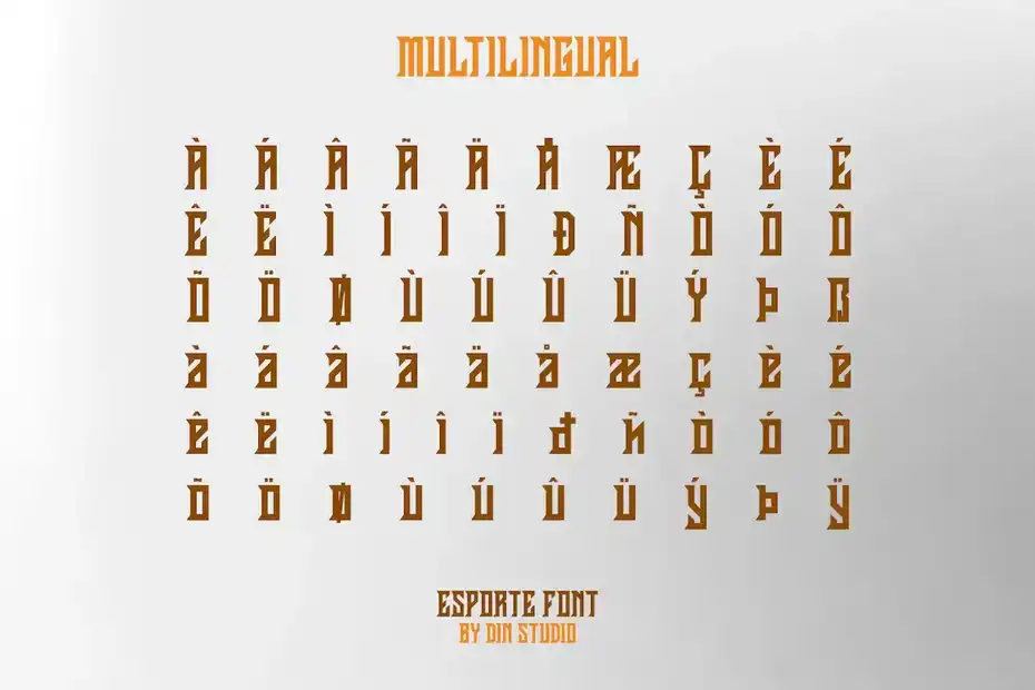 فونت انگلیسی کلاسیک Esporte-Classic Sport Font - 11