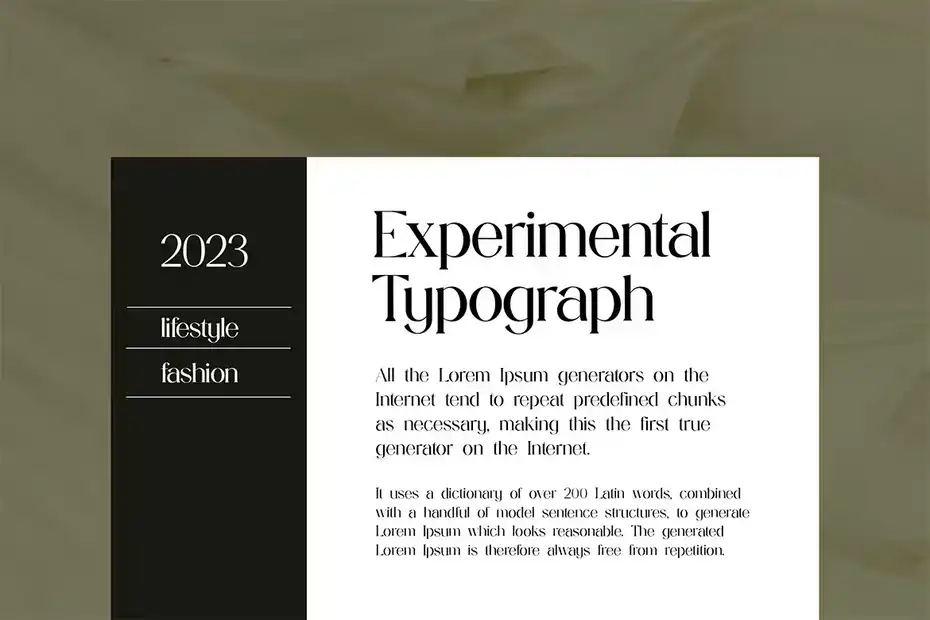 فونت انگلیسی کلاسیک Extradicta Classic Serif Font - 1