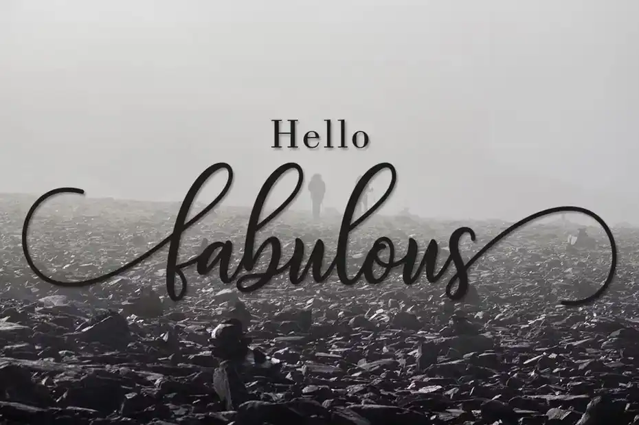 فونت انگلیسی دست نویس Fabulous Script - 8
