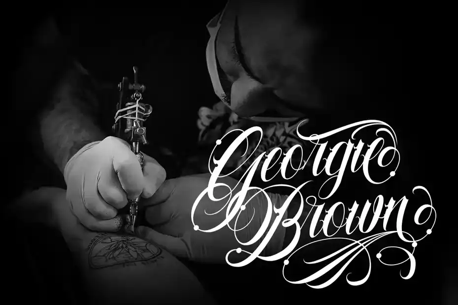فونت انگلیسی تاتو Familia Tattoo Lettering Font - 5