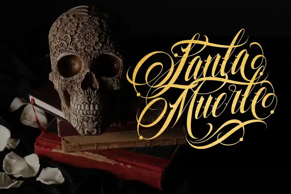 فونت انگلیسی تاتو Familia Tattoo Lettering Font - 11