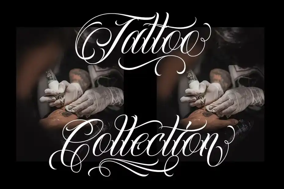 فونت انگلیسی تاتو Fearless | Tattoo Font - 8