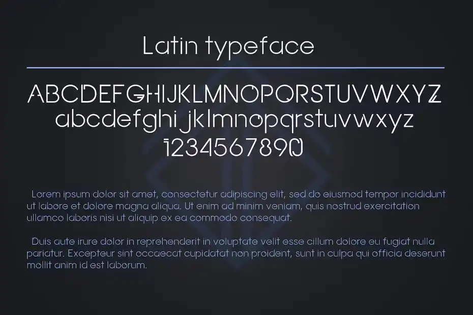 فونت انگلیسی مدرن Fractal Futuristic font - 1