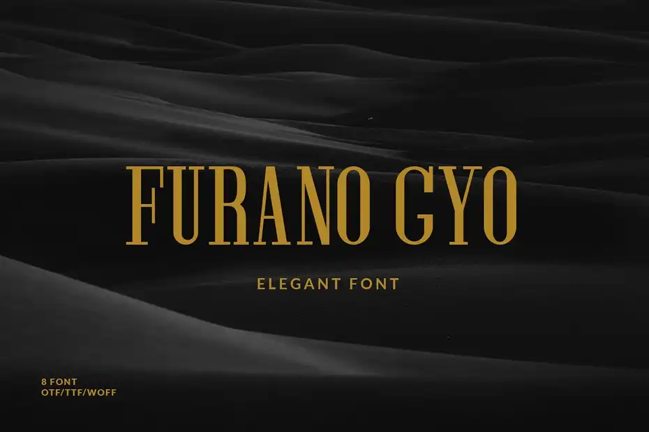 فونت انگلیسی گرافیکی Furano Gyo Font - 21