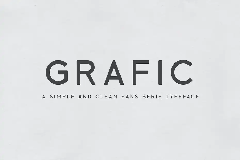 فونت انگلیسی ساده Grafic - 1