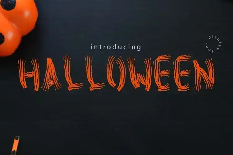 فونت انگلیسی ترسناک handloween horror font - 7