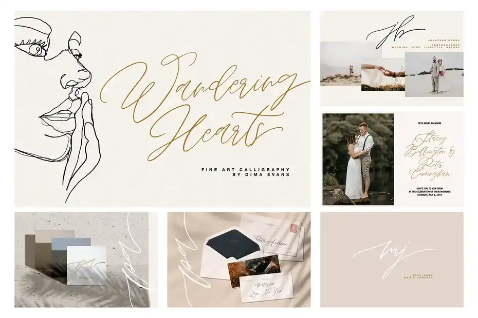فونت انگلیسی دست نویس Handwritten Font Bundle - 23