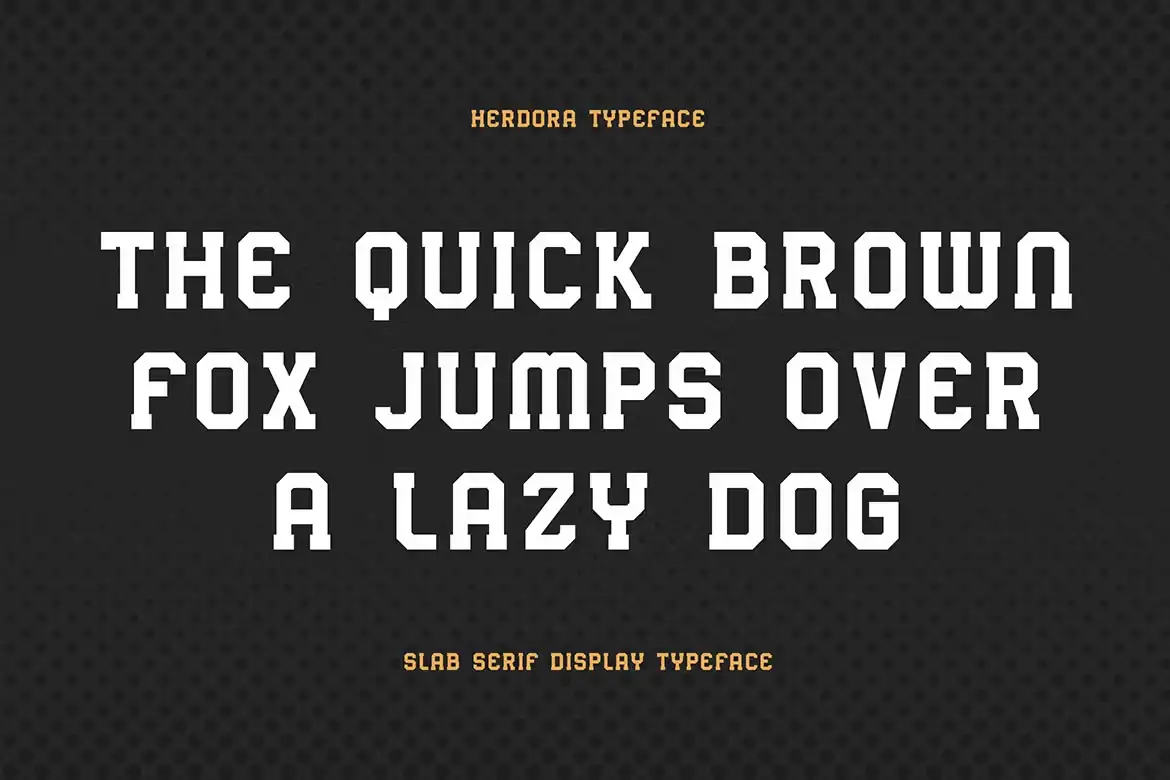 فونت انگلیسی Hardora - Slab Serif Display Typeface - 6