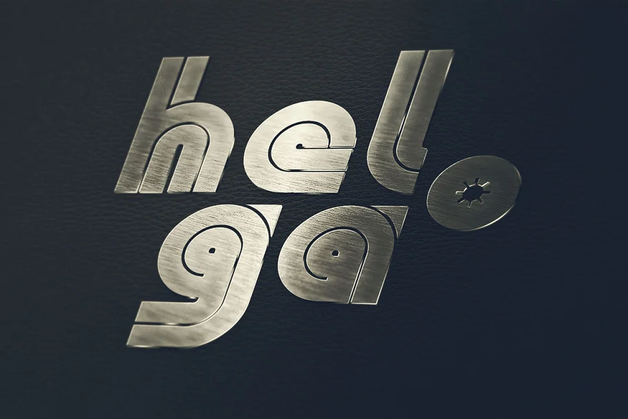 فونت انگلیسی گرافیکی Helga - Display Font - 2