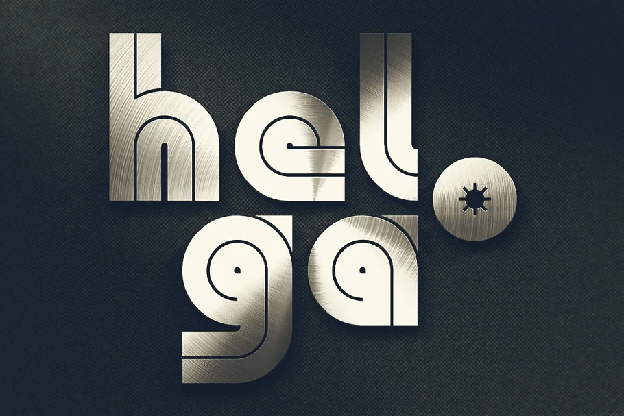 فونت انگلیسی گرافیکی Helga - Display Font - 6