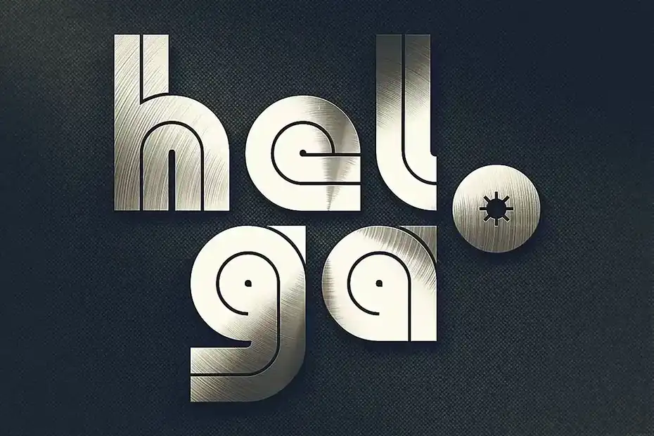 فونت انگلیسی هندسی Helga - Display Font - 9