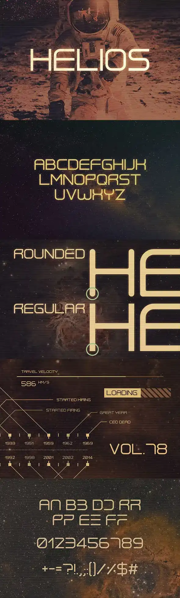 فونت انگلیسی مدرن Helios Typeface - 1