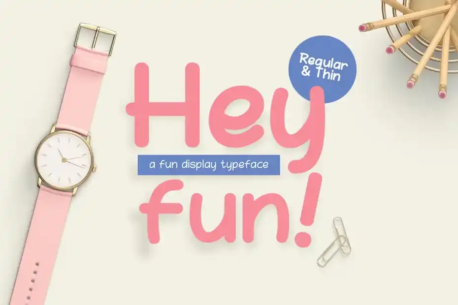 دانلود فونت انگلیسی فانتزی Hey Fun - 9 فونت انگلیسی فانتزی Hey Fun - 8