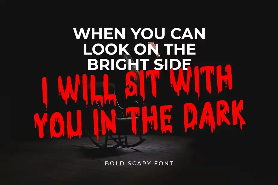 فونت انگلیسی ترسناک Horror - Bold Scary Font - 2