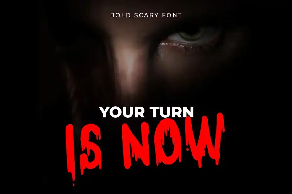 فونت انگلیسی ترسناک Horror - Bold Scary Font - 8