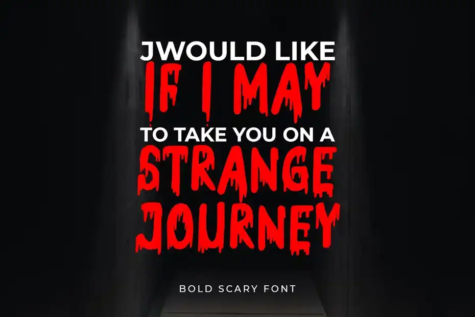 فونت انگلیسی ترسناک Horror - Bold Scary Font - 10