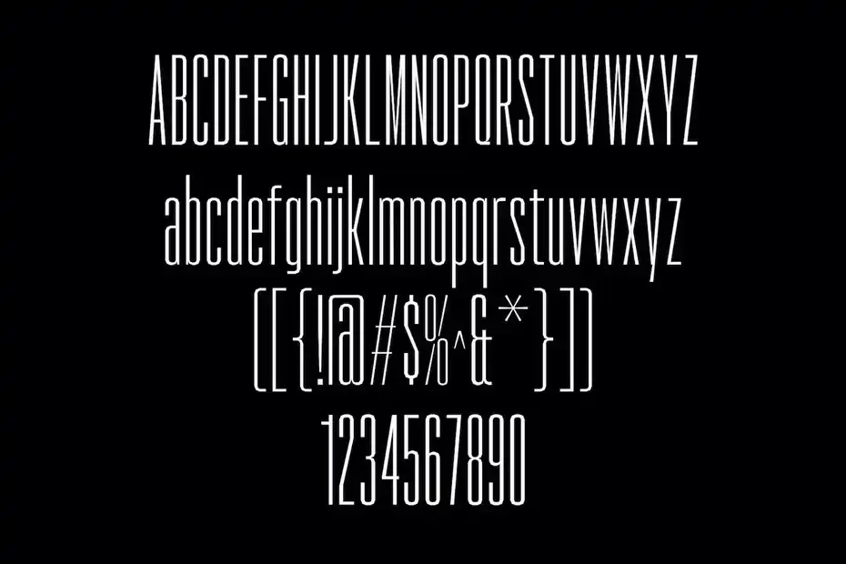 فونت انگلیسی مدرن Horse Pro Unique Sans Serif Font - 1