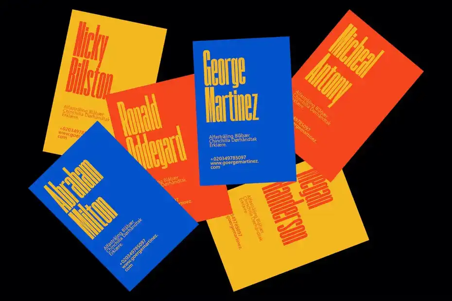 فونت انگلیسی مدرن Horse Pro Unique Sans Serif Font - 9