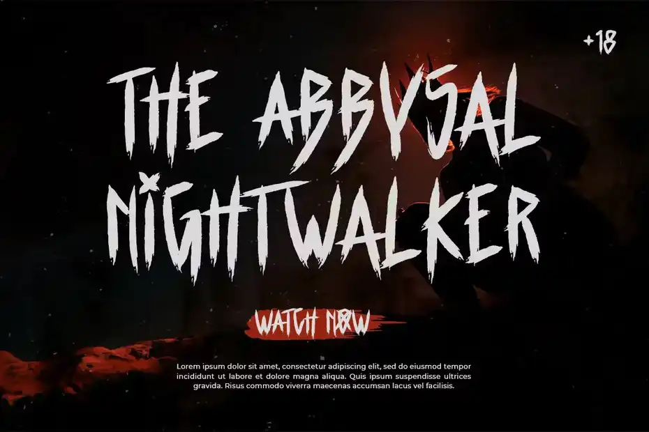 فونت انگلیسی ترسناک Impeilord - Horror and Scary Font - 1