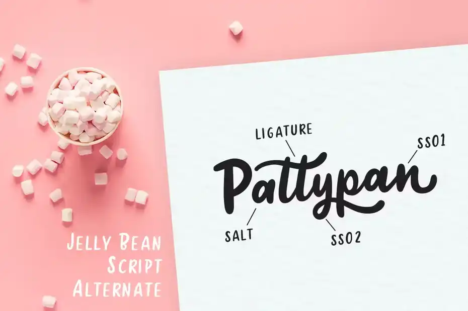 فونت انگلیسی دست نویس Jellly Bean Script - 17