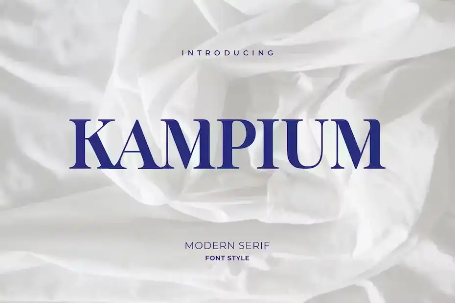 فونت انگلیسی مدرن Kampium Serif Font - 1
