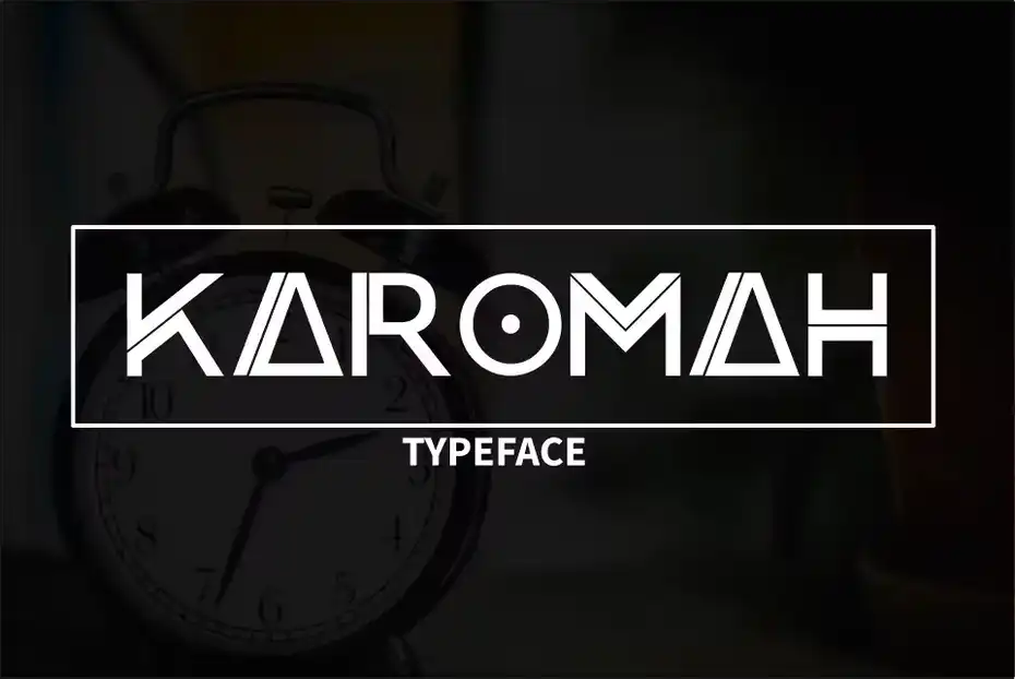فونت انگلیسی گرافیکی Karomah Typeface Font - 5