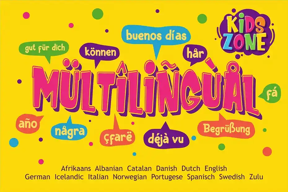 فونت انگلیسی فانتزی Kids Zone - 17