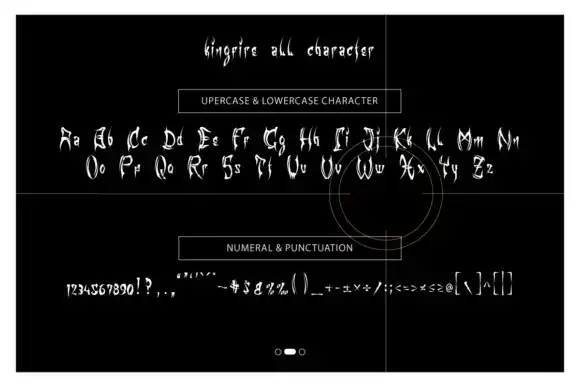 فونت انگلیسی ترسناک Kingfire Font - 9