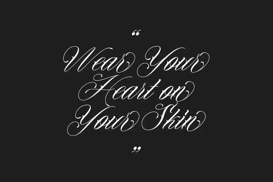 فونت انگلیسی تاتو Kingside | Tattoo Style - 3