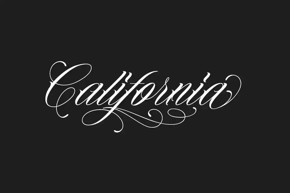 فونت انگلیسی تاتو Kingside | Tattoo Style - 9