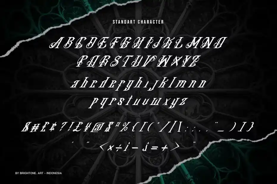 فونت انگلیسی تاتو Klausers - Blackletter - 9
