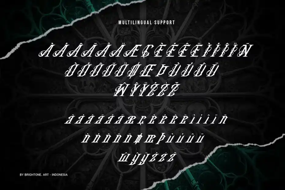 فونت انگلیسی تاتو Klausers - Blackletter - 11