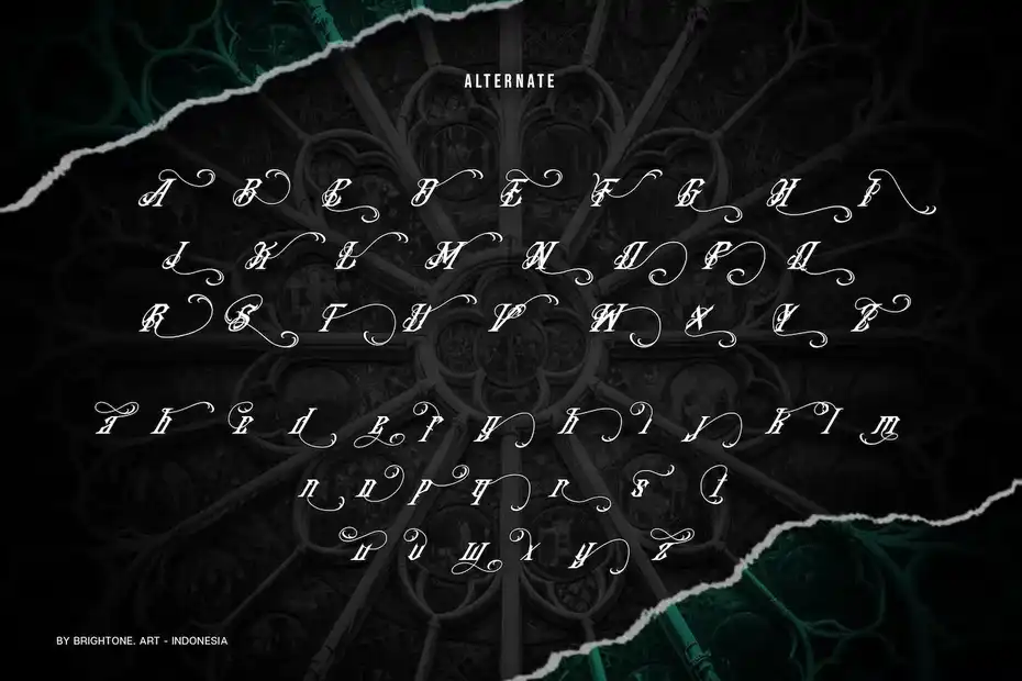 فونت انگلیسی تاتو Klausers - Blackletter - 13