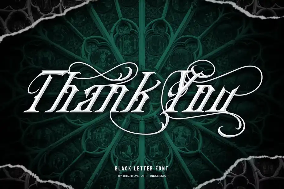 فونت انگلیسی تاتو Klausers - Blackletter - 7