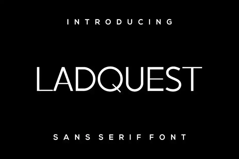 فونت انگلیسی مدرن Ladquest Font - 3